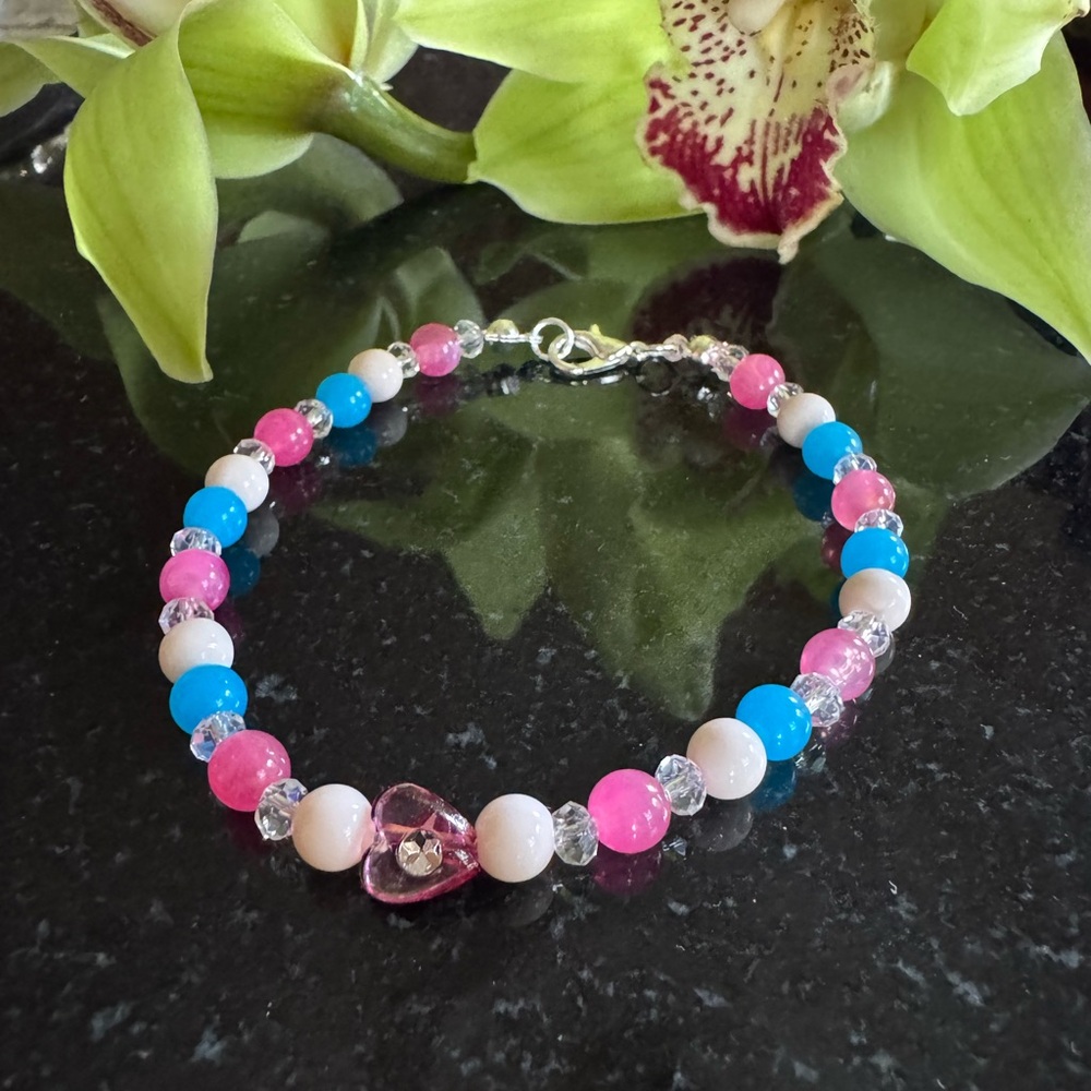 NWT Colorful Beaded Stretchy Bracelet - Anklet